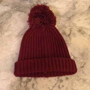 Classic Burgundy Knit Hat